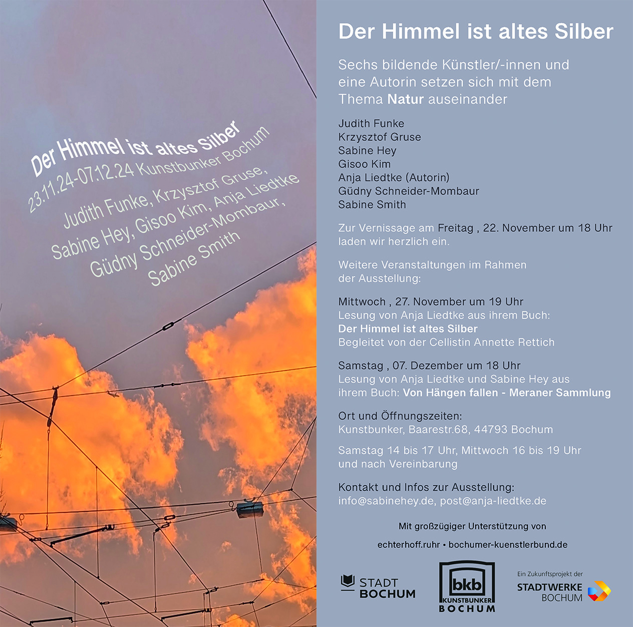 Einladung_Der Himmel ist altes Silber